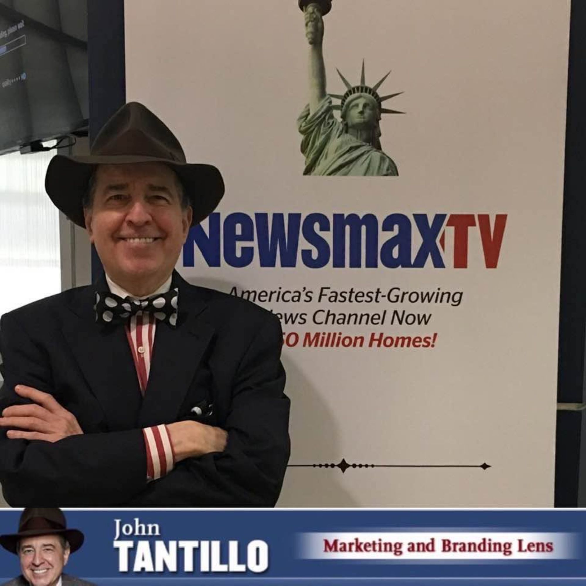 Dr. John Tantillo at Newsmax TV as Marketing and Branding commentator